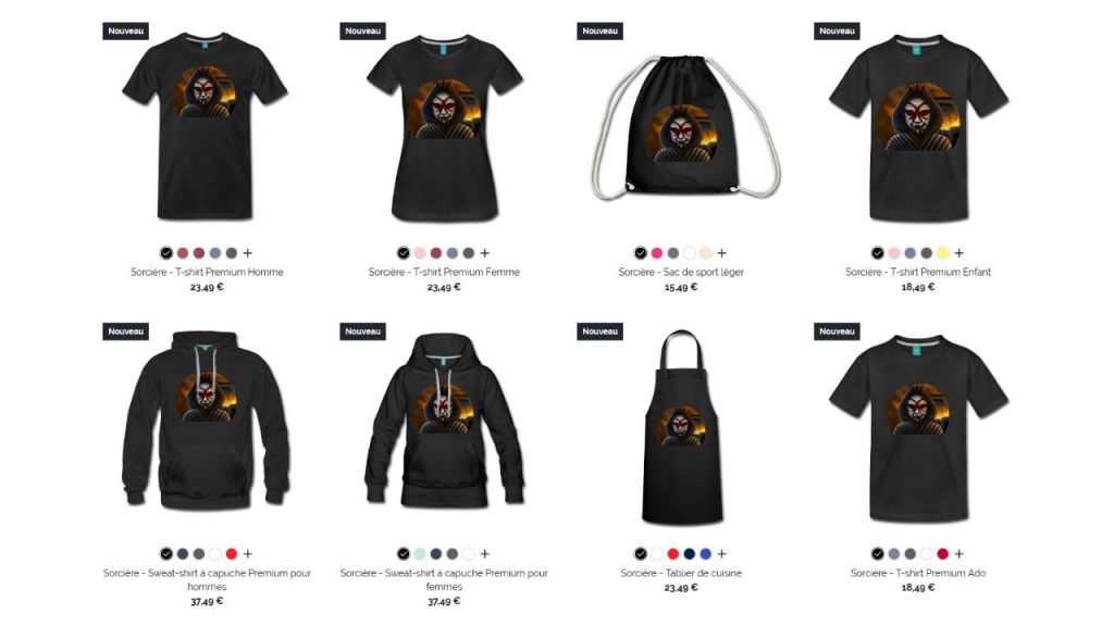 Boutique de t-shirts