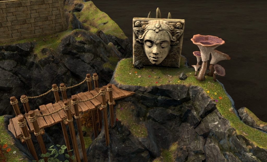 Visage sacré du temple